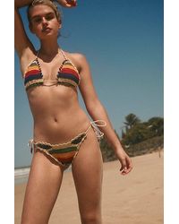 It's Now Cool - The Crochet Tie Bikini Bottoms At Free People In Aperol, Size: Xs/s - Lyst