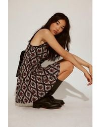 Free People - Petal Tapestry Mini Dress - Lyst