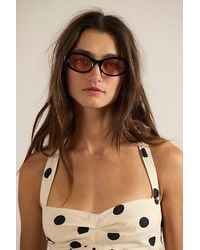 Free People - Mae Oval Sunglasses - Lyst