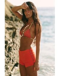 free-est - My Little Stretch Linen Micro Shorts By - Lyst