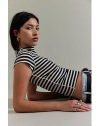 Free People - Lola Striped Tee - Lyst