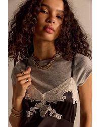 Intimately By Free People - Keeping It Light Ribbed Baby Tee By - Lyst