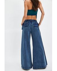 Free People - Julien Wide-Leg Chino Trousers - Lyst