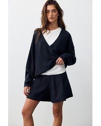 Free People - See Me V-Neck Knit Pullover - Lyst