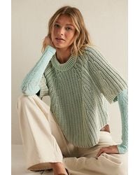 Free People - Amy Cotton Sweater Tee - Lyst