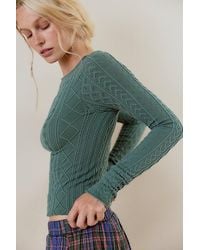 Intimately By Free People - So Soft Seamless Modal Cable Long Sleeve By - Lyst