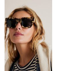 Free People - Alden Polarized Sunglasses At In Snow Tort - Lyst