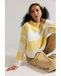 Free People - Opal Rollneck Knit Stripe Jumper - Lyst