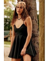 free-est - Tan Lines Stretch Linen Mini Dress By - Lyst