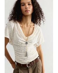 Free People - Aura Lace Top - Lyst