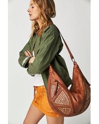 Free People - West Side Studded Sling At In Cognac - Lyst
