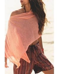 Free People - Maggie Everyday Asymmetrical Knit Poncho Jacket - Lyst