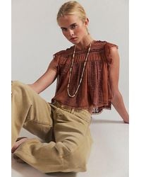 Free People - Sun Drenched Blouse - Lyst