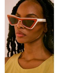 Free People - Seeing Double Cat Eye Sunglasses - Lyst