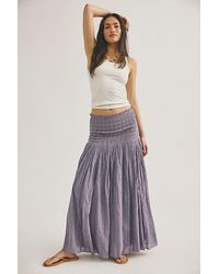 Free People - Raven Solid Convertible Maxi Skirt - Lyst