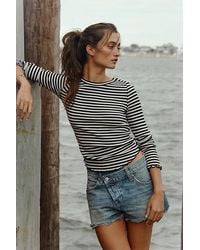 Free People - Easy Does It Striped Tee - Lyst