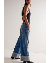 Free People - Final Countdown Cuffed Low-rise Jeans At Free People In Zero, Size: 27 - Lyst