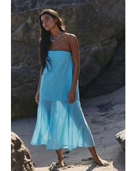 free-est - Sabeen Tube Midi Dress By - Lyst