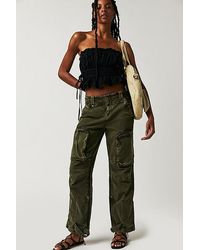 Free People - Can't Compare Slouch Pants At In Dusty Olive, Size: Xs - Lyst