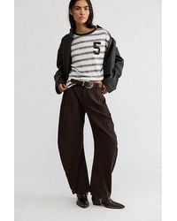 Free People - Spotlight Menswear Barrel Trousers - Lyst