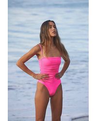 Belle The Label - The Ruched Maillot One-piece Swimsuit - Lyst