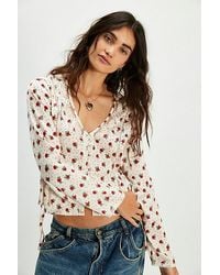 Free People - Field Of Roses Top - Lyst