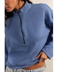 Free People - Celeste Quarter Zip Top - Lyst