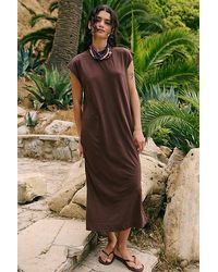 Free People - All Day Long Midi Dress - Lyst
