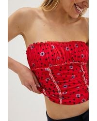 Free People - Scottie Printed Tube Top - Lyst
