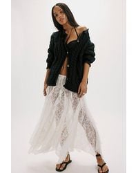 Free People - Opal Knit Cardi - Lyst