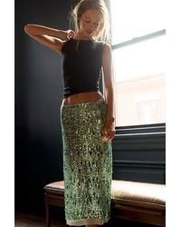 Intimately By Free People - Party Trick Sequin Midi Slip Skirt By - Lyst