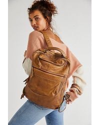 Free People - East End Leather Backpack - Lyst