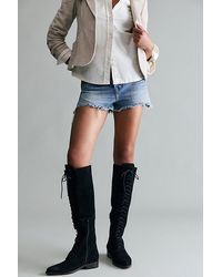 Free People - Davey Over-The-Knee Lace-Up Boots - Lyst