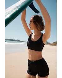 Seea - Ellie Sport Surf Crop At Free People In Black, Size: Xs - Lyst