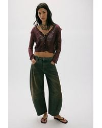 Free People - Good Luck Mid-Rise Barrel Jeans - Lyst