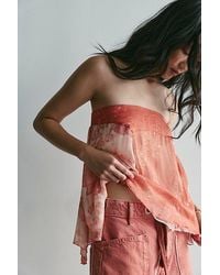 Free People - Cleo Mixed Print Tube Top - Lyst