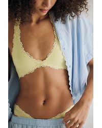 Intimately By Free People - Charlie Lace Microfiber Halter Bralette By - Lyst