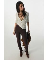 Free People - Kimmie Slim Knit Pull-On Pants - Lyst