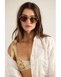 Free People - Luna Classic Tinted Aviator Sunglasses - Lyst