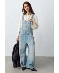 Free People - Good Luck Barrel Dungarees - Lyst