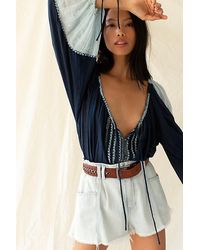 free people diamond head embroidered western midi dress