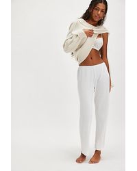 DONNI. - The Pointelle Simple Crop Pants - Lyst