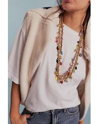 Free People - Harper Strand Convertible Charm Necklace - Lyst