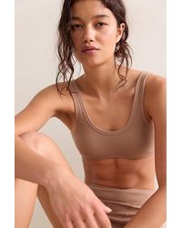 Nudea - The Organic Cotton Dip Front Bralette - Lyst
