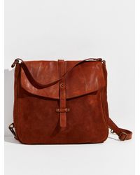 Free People Benji Leather Backpack - Brown