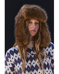 Free People - Luxy Lou Fur Trapper Hat - Lyst