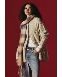 Free People - Highland Plaid Skinny Scarf - Lyst