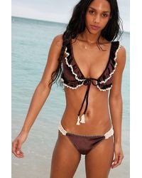 CAPITTANA - Alessia Velvet Bikini Bottoms - Lyst