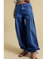 Free People - Essential Lotus Balloon Jeans - Lyst