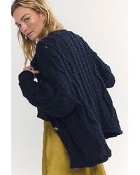 Free People - Opal Rollneck Knit Cardi - Lyst